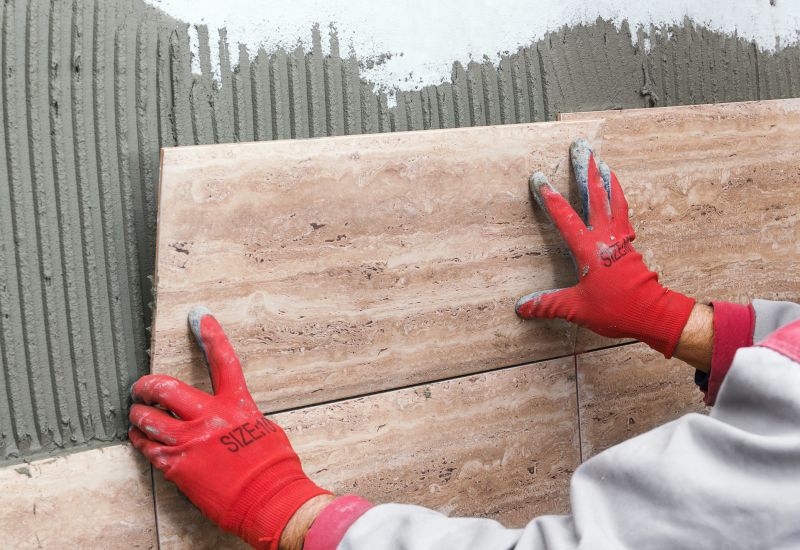 Outdoor Tile Work in Mild Weather